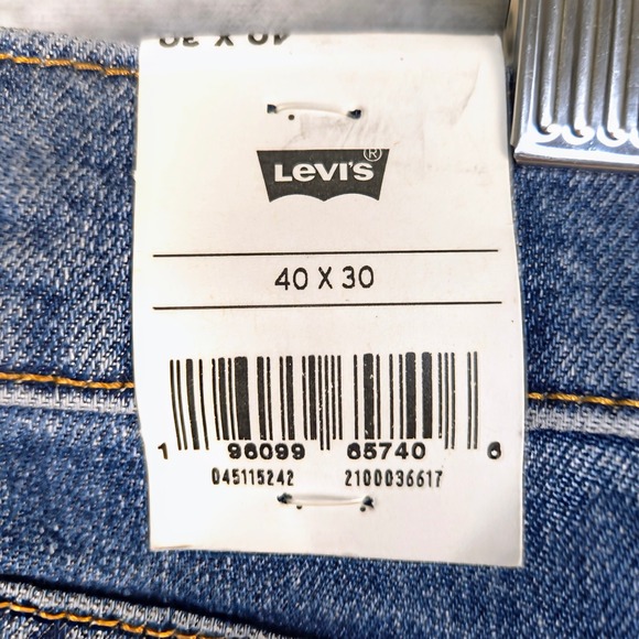 Levi's 511 Premium Jeans Slim‎ Fit Waterless Denim Blue 40x30 - Picture 2 of 9